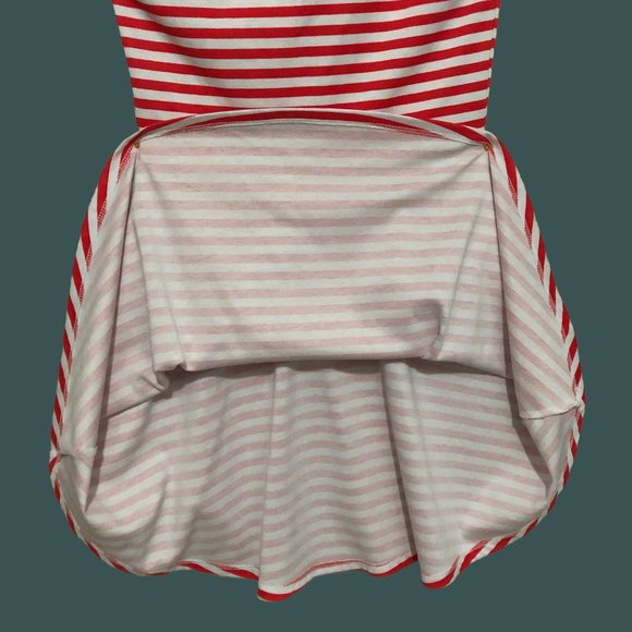 H&M Dress, Medium, Red and White Strips, Age 8-10 - Picture 6 of 7